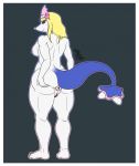  anthro anus big_butt blonde_hair breasts butt fan_character female hair looking_back nintendo nude pok&eacute;mon pok&eacute;mon_(species) primarina pussy shiny_pok&eacute;mon simple_background solo standing tagme video_games 