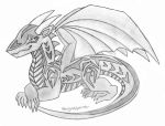  dragon hephaestus_(cylious) horn looking_at_viewer pencil_(disambiguation) scales scalie smile thesignedpainter traditional_media_(artwork) western_dragon wings 