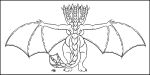  absurd_res big_breasts big_butt breasts butt dragon hi_res horn hydra kaiju line_art monochrome monster multi_head rear_view skianous thick_tail tiamat_(skianous) wide_hips wings wyvern 