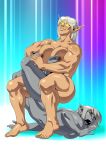  big_breasts bodily_fluids breasts elf female humanoid humanoid_pointy_ears muscular muscular_female not_furry nude pussy vanbrand wrestling 