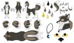  canid canine canis fox hybrid jewelry mammal multi_arm multi_limb multi_tail necklace princedoodles sevten taur text wolf 