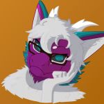  2019 clothing digital_media_(artwork) dragon fur furred_dragon headshot male prisma_faerdo prismanoodle_(artist) solo 