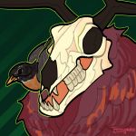  alexander_klim american_mythology avian bird bone fangs fur icon indigenous_north_american_mythology male monster mythology north_american_mythology skull tyrennosaurus wendigo 