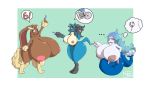  anthro areola belly big_breasts blue_body blue_eyes blue_fur blue_hair breasts brown_body brown_fur canid canine digital_media_(artwork) female fur growth hair huge_breasts hyper hyper_breasts hyper_pregnancy lagomorph long_hair lopunny lucario mammal marine navel nintendo nipples nude pok&eacute;mon pok&eacute;mon_(species) pregnant primarina simple_background smile story story_in_description thick_thighs trcfan video_games wide_hips 