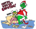 balls big_breasts blonde_hair bottomless breasts butt christmas cindy_lou_who clothed clothing dexter_cockburn dr_seuss english_text erection fellatio female fur fuzzy_nipples green_fur green_penis grinch hair half-dressed holidays how_the_grinch_stole_christmas huge_breasts interspecies male nipples oral oral_sex penis pickle_cock sex sound_effects straight text tongue who 