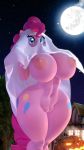  3d_(artwork) absurd_res anthro big_breasts big_butt breasts butt clothing costume curvy_figure digital_media_(artwork) equid equine female friendship_is_magic ghost_costume hair halloween hi_res holidays horse huge_breasts mammal my_little_pony pinkie_pie_(mlp) plump_vulva pony puffy_vulva snuddy solo source_filmmaker thick_thighs voluptuous wide_hips 