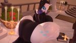  16:9 3d_(artwork) 4k absurd_res anthro big_breasts big_butt breasts butt crouching digital_media_(artwork) equid equine female friendship_is_magic hi_res horse mammal my_little_pony nun pony rarity_(mlp) snuddy solo source_filmmaker 