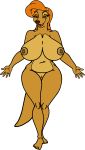  absurd_res anthro anthrofied areola big_breasts breasts brown_eyes brown_hair canid canine canis collar disney dixie domestic_dog female fox_and_the_hound hair hi_res jakkrapholthailand1993 long_hair long_legs mammal multiple_poses nipples nude pose pussy solo 