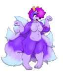  2019 anthro big_breasts big_butt big_tail breasts butt canid canine canis crossgender curvy_figure cute_girl digital_media_(artwork) female fox fur hair lugio-france lugio_(character) male mammal monster nude open_mouth original_characters purple_wolf solo submissive submissive_boy submissive_girl submissive_male tails_(disambiguation) thick_thighs wide_hips wolf 