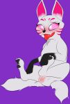  2019 _kitsune_(fortnite) absurd_res ahegao blush canid canine canis digital_media_(artwork) epic_games female feral fortnite fox fur hi_res looking_pleasured mammal mikalovesyou open_mouth pink_eyes pussy simple_background smile solo tongue tongue_out video_games white_body white_fur 