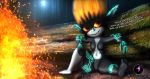  2019 4k absurd_res animal_genitalia butt canid canine canis digital_media_(artwork) female fur hair hi_res humanoid imp male mammal midna nintendo nude penis red_eyes the_legend_of_zelda twili twilight_princess video_games 