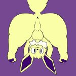  1:1 3_toes :3 animal_genitalia anus balls butt digitigrade eeveelution feral fully_sheathed fur jolteon looking_at_viewer looking_through_legs male neck_tuft nintendo nsfrat pawpads paws pok&eacute;mon pok&eacute;mon_(species) presenting presenting_hindquarters purple_body purple_fur raised_tail reese_(nsfrat) sheath toes tuft video_games yellow_body yellow_fur 