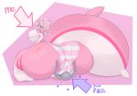  absurd_res anthro big_breasts big_butt big_tail bikini bottomwear breasts butt clothing eyewear facesitting female glasses hi_res huge_butt huge_tail hyper hyper_butt hyper_tail invalid_tag nixie_dreamstar panties pixelstarpony swimwear text thick_thighs underwear unishark 