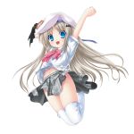  key kud_wafter little_busters! na-ga noumi_kudryavka seifuku skirt_lift tagme thighhighs 