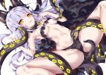  anthropomorphism azur_lane bikini navel observer_alpha_(azur_lane) siren_(azur_lane) spread_legs swimsuit tentacles unacchi_(nyusankin) yellow_eyes 