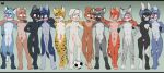  alternate_version_at_source anthro balls black_eyes black_nose black_spots blue_eyes brown_body brown_fur canid canine cub eldiman erection felid feline front_view fur glans grey_body grey_fur half-closed_eyes hand_on_head hand_on_shoulder lagomorph leporid looking_at_viewer male mammal multicolored_body multicolored_fur narrowed_eyes nude penis penis_size_difference rabbit retracted_foreskin spots uncut yellow_body yellow_fur young 