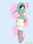  &lt;3 ambiguous_gender butt clothed clothing crossdressing duo girly humanoid hylian kittyodic_(artist) link male male/ambiguous melee_weapon nintendo octorok panties skimpy sword the_legend_of_zelda underwear video_games weapon 
