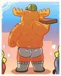  &lt;3 2019 anthro belly bodily_fluids bulge butt cartoon_network clothing digitslayer hat headgear headwear male overweight overweight_male patrick_fitzgerald sweat the_amazing_world_of_gumball underwear 