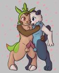  2016 anthro anthro_on_anthro anthrofied balls biped blush chespin drascotty duo erection frottage fur male male/male mammal mustelid nintendo nude one_eye_closed oshawott penis pok&eacute;mon pok&eacute;mon_(species) pok&eacute;morph rodent sex simple_background smile standing video_games 