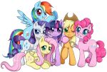  alpha_channel applejack_(mlp) cutie_mark equid equine evomanaphy fluttershy_(mlp) friendship_is_magic group horn horse mammal my_little_pony pinkie_pie_(mlp) pterippus rainbow_dash_(mlp) rarity_(mlp) simple_background transparent_background twilight_sparkle_(mlp) winged_unicorn wings 