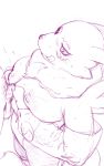  anthro blush breasts canid canine digimon digimon_(species) duo female female_focus hi_res male male/female mammal monochrome mostly_nude nipples penis purple_and_white renamon sex sketch solo_focus titfuck tongue tongue_out unknown_artist 