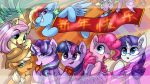  16:9 applejack_(mlp) banner blonde_hair chest_tuft chinese_new_year chinese_text clothing cowboy_hat dragon earth_pony equid equine feathered_wings feathers fluttershy_(mlp) flying friendship_is_magic green_eyes grin group hair hat headgear headwear hi_res holding_object horn horse inner_ear_fluff kaliner123 looking_up mammal multicolored_hair my_little_pony one_eye_closed open_mouth open_smile pink_hair pinkie_pie_(mlp) pony pterippus purple_eyes purple_hair rainbow_dash_(mlp) rainbow_hair rarity_(mlp) slit_pupils smile spike_(mlp) starlight_glimmer_(mlp) text translation_request tuft twilight_sparkle_(mlp) winged_unicorn wings wink 