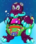  &lt;3 bandanna bubble claws clothing diaper dinosaur eyewear flippers goggles hose inflatable pattern_diaper pool_toy reptile scalie scuba suit tag_the_tanooki_dragon water zoran 