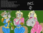  absurd_res anthro big_breasts breast_expansion breasts cleavage clothed clothing equid fallout_equestria fan_character gun hi_res horn huge_breasts jumpsuit lips littlepip mammal my_little_pony nipples ranged_weapon scarfyace thick_lips unicorn weapon wide_hips 