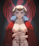  azto_dio breasts edelgard_(fire_emblem) fire_emblem_three_houses naked nipples sword 