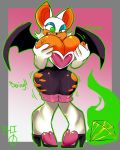  anthro big_breasts breast_expansion breasts butt_expansion chiropteran clothing female footwear high_heels huge_breasts mammal nipples rouge_the_bat scarfyace shoes sonic_the_hedgehog_(series) torn_clothing wide_hips 