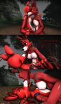  2019 3d_(artwork) absurd_res anthro binocszoomx10 breasts digital_media_(artwork) female fingers five_nights_at_freddy&#039;s foxy_(fnaf) hair hi_res male male/female nipples nude open_mouth penis source_filmmaker text video_games 