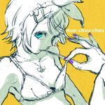  bad_id bad_pixiv_id bow bra hands kagamine_rin kamui_gakupo lingerie lowres nia_(four_winds) short_hair solo_focus underwear vocaloid yellow 