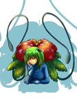  fang flower gen_1_pokemon green_hair kissets moemon personification pokemon red_eyes solo venusaur 