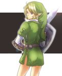  bad_id bad_pixiv_id blonde_hair blue_eyes earrings hat jewelry link male_focus pointy_ears shield solo suzuno_(kazahanasu) sword the_legend_of_zelda weapon 