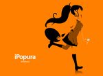  digital_media_player ipod parody ponytail product_placement solo soma_(sohma) taneshima_popura working!! 