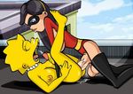  crossover disney lisa_simpson pixar the_incredibles the_simpsons violet_parr 