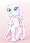  anthro big_ears blush cub female freckles haiiromon lagomorph leporid mammal navel nipples nude open_mouth pussy rabbit solo standing teeth young 