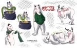 2019 abdominal_bulge antlers butt clothing digital_media_(artwork) female fur hoodie horn jackalope lagomorph leporid magic_user mammal nude open_mouth rabbit reptile scalie snake themuffinly tongue tongue_out topwear transformation vore white_body white_fur winnie_(themuffinly) witch 