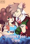  anthro breasts cleavage clothed clothing comic cover cover_page cricetid duo felid female hamster lion male male/female mammal nimzy noms_(nimzy) pantherine rodent tobi_(nimzy) 