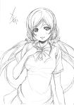  love_live! monochrome murota_yuuhei seifuku sketch toujou_nozomi 