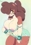  anthro big_breasts big_butt blush bodily_fluids breasts butt female huge_breasts lipstick makeup mammal nimzy noms_(nimzy) sweat thick_thighs 