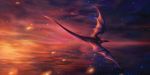  ambiguous_gender claws cosmic_background detailed_background dragon feral hi_res horn isvoc membrane_(anatomy) membranous_wings outside scales sky solo star starry_sky wings wyvern 