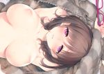  breasts close nipples original purple_eyes tatami_to_hinoki waifu2x 