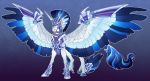  2019 blue_eyes digital_media_(artwork) equid feathered_wings feathers feral friendship_is_magic hi_res hooves horn male mammal my_little_pony solo turnipberry white_body white_feathers winged_unicorn wings 