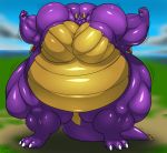  activision belly big_belly big_muscles dragon grinex hi_res huge_muscles hyper hyper_belly hyper_muscles male muscular spyro spyro_the_dragon video_games 