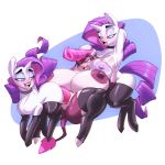  1:1 anthro big_breasts bigdad bovid bovine breasts dildo double_dildo equid female female/female friendship_is_magic group group_sex horn huge_breasts mammal my_little_pony penetration rarity_(mlp) sex sex_toy thick_thighs threesome unicorn vaginal vaginal_penetration 