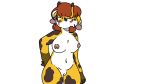  16:9 blue_eyes breasts digital_media_(artwork) female flipaclip giraffe giraffid leocattarts mammal nipples nude pussy slightly_chubby solo thick_thighs 