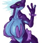  1:1 big_breasts breasts female hi_res lesserred low_key_toxtricity nintendo pok&eacute;mon pok&eacute;mon_(species) redhandofdeath reptile scalie toxtricity video_games 