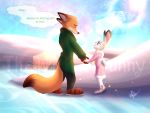  ... 4:3 anthro anthro_on_anthro bottomwear canid canine clothing coat comic dipstick_ears dipstick_tail disney duo english_text eye_contact fox fur grey_body grey_fur hand_holding head_tuft hi_res ice ice_skates ice_skating inner_ear_fluff judy_hopps lagomorph leporid light lighting looking_at_another mammal multicolored_ears multicolored_tail nick_wilde orange_body orange_fur pants purple_eyes rabbit red_fox side_view snow sparkles text thewinterbunny thought_bubble topwear tuft zootopia 