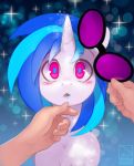  2019 5_fingers absurd_res digital_media_(artwork) equid eyewear fingers first_person_view friendship_is_magic hi_res horn human looking_at_viewer mammal my_little_pony pav shnider sunglasses unicorn vinyl_scratch_(mlp) 